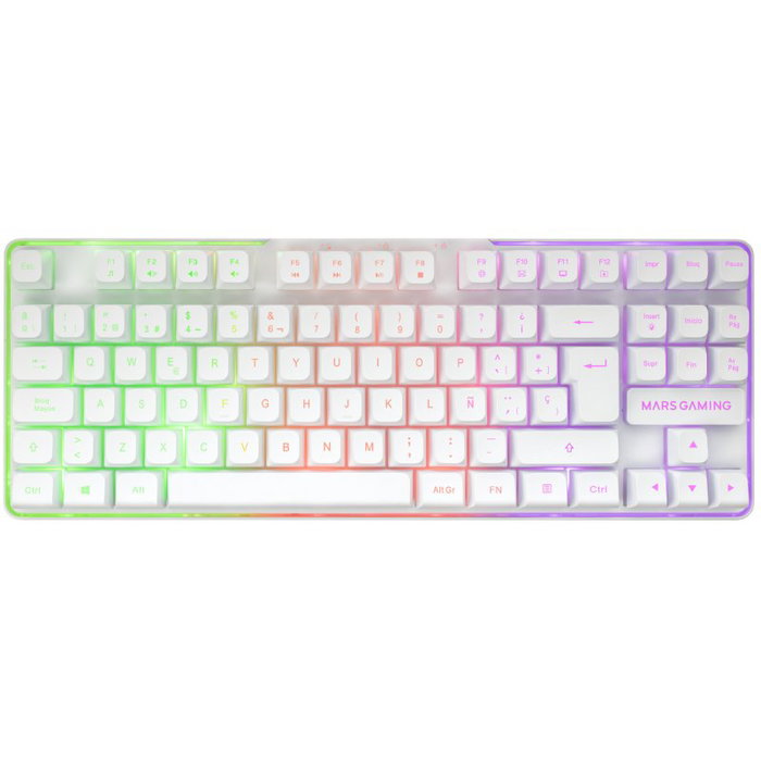Mars Gaming MCPWTKL Pack Gaming Inalámbrico Blanco (Teclado TKL, Ratón y Alfombrilla) Mars Gaming MCPWTKL Pack Gaming Inalámbrico Blanco (Teclado TKL, Ratón y Alfombrilla)
